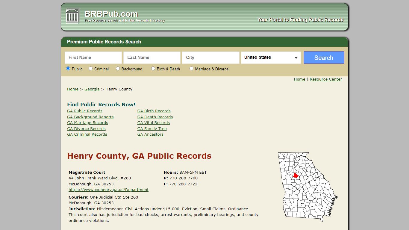 Henry County Public Records | Search Georgia Government ...